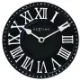 NeXtime klok 5187zw London Table, Ø16 cm, na ścianę, czarny/biały
