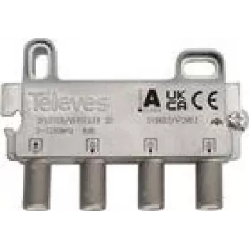 Rozdzielacz 3-drożny Televes VT38FZ 5–1218 MHz 8 dB – koncentryczny rozdzielacz sygnału RF