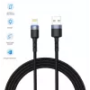 Kabel USB do Lightning Tellur 1,2 m nylonowy pleciony czarny
