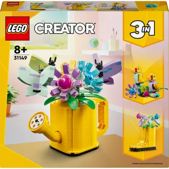 LEGO Creator Kwiat w konewce 31149 — budowany model kwiatowy, 420 elementów, 120×150×130 mm