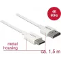 Kabel HDMI DeLOCK 85143 1.5m HDMI Typ A Typ C Biały