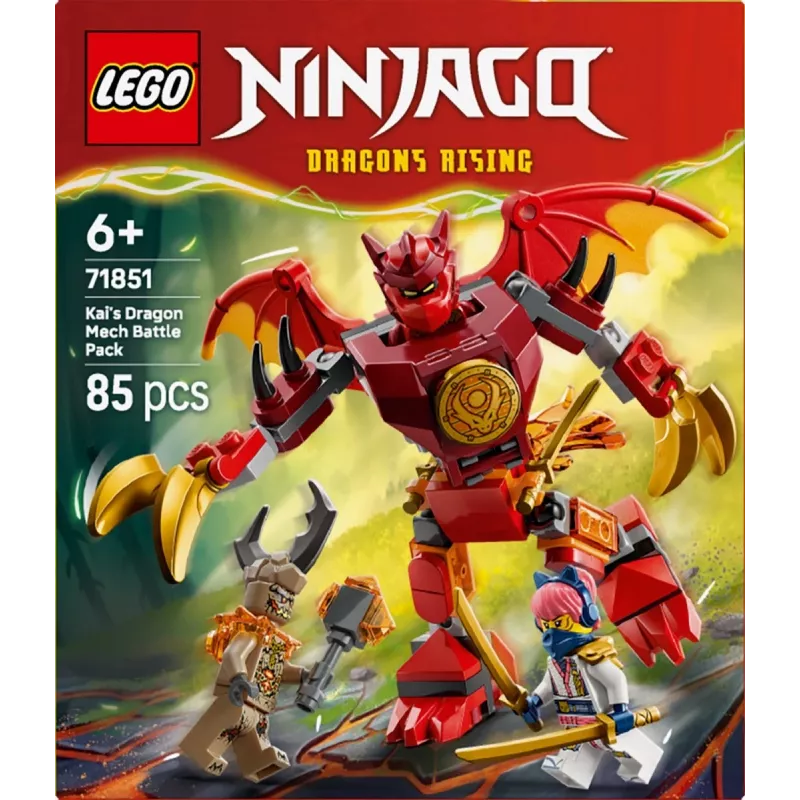 LEGO NINJAGO 71851 Zestaw bitewny z mech-dragonem Kaia