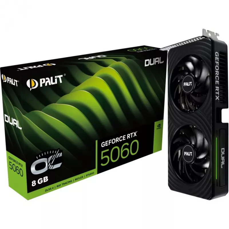 Palit GeForce RTX 5060 Dual OC 8GB GDDR7 Karta Graficzna