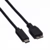 ROLINE - Kabel USB - USB Type C (M) na Micro-USB Type B (M) - 50 cm - Czarny (11.02.9005)