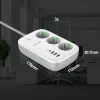 Listwa zasilająca Tellur TLL331521 Smart WiFi z 3 gniazdami, PD 30W, QC 18W