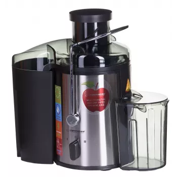 Sokowirówka ESPERANZA EKJ002 — 500 W, pojemnik na sok 0,45 L, pojemnik na miąższ 1,5 L, stal nierdzewna/czarny