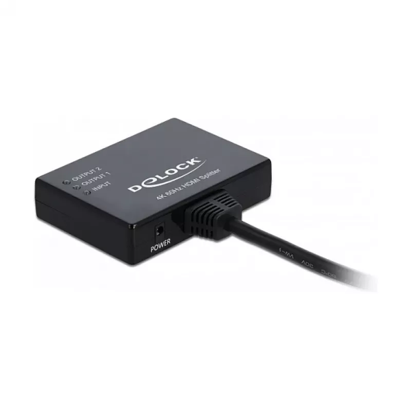 DELOCK HDMI Splitter 1 x HDMI in > 2 x HDMI out 4K 60 Hz