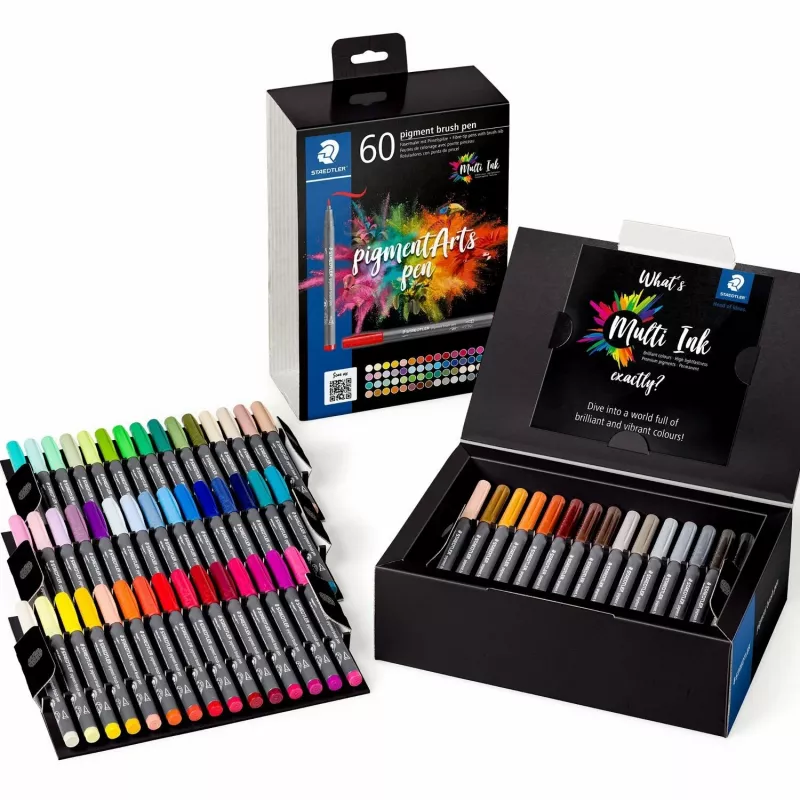 Zestaw pędzelkowych pisaków Staedtler Pigment Arts 60 szt.