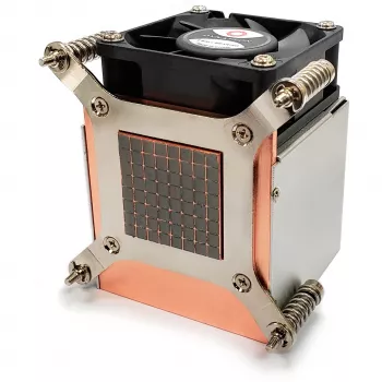 Inter-Tech K-650 Chłodzenie procesora 6 cm Aluminium - Czarny (88885510)
