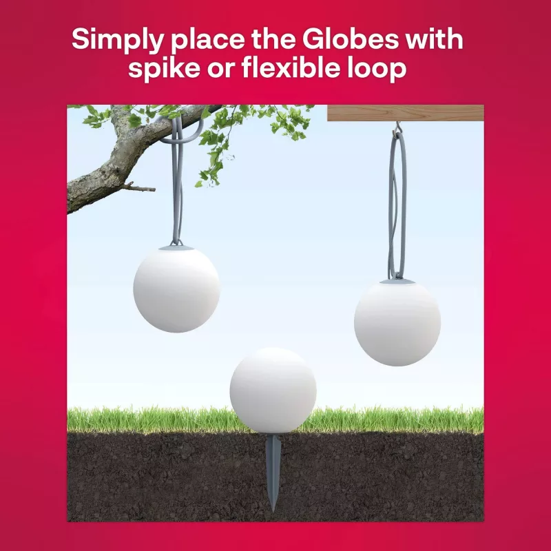 Outdoor Smart Globe Light Colour 3-pack, LED Light zastępuje 33 W