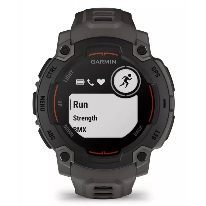 Garmin Instinct E 2,29 cm (0,9 inch) MIP 45 mm Cyfrowy 176 x 176 pikseli Czarny GPS (satelitarny)