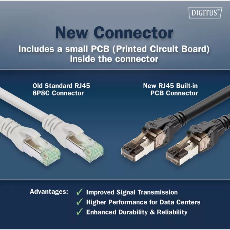 Kabel krosowy Digitus CAT 8.1 S/FTP RJ45 5m Czarny