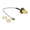 Kabel koncentryczny DeLOCK 89926 0,1 m SMA MHF I LK Czarny Szary