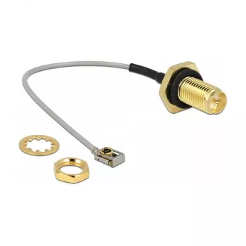 Kabel koncentryczny DeLOCK 89926 0,1 m SMA MHF I LK Czarny Szary