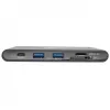 Stacja dokująca USB-C - 4K HDMI, VGA, USB 3.2 Gen 1, hub USB-A/C, Gigabit Ethernet, gniazda kart pamięci, ładowanie PD 100 W