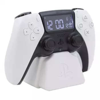Budzik Paladone PS5 PP9405PSV3 z wyświetlaczem LED, zasilany bateriami