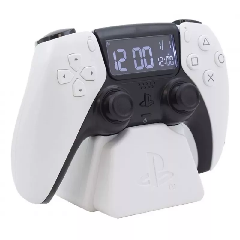 Budzik Paladone PS5 PP9405PSV3 z wyświetlaczem LED, zasilany bateriami