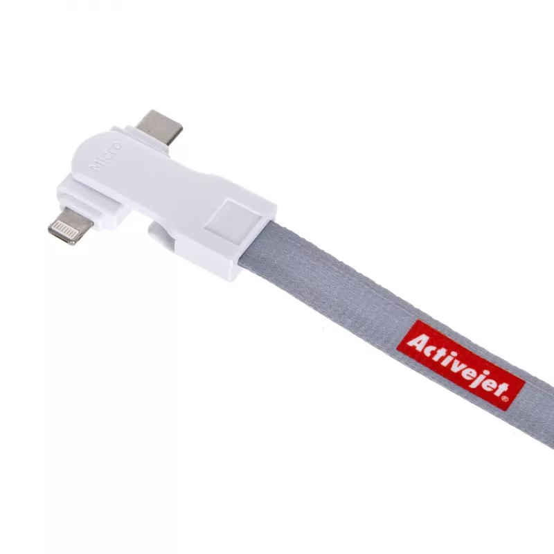 Smycz Activejet z kablem do ładowania 3 w 1