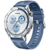 Smartwatch HUAWEI WATCH GT5 46mm — 1,43 cala AMOLED, GPS, 524 mAh, koperta ze stali nierdzewnej, niebieski pleciony pasek