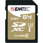 EMTEC Speedin - Karta pamięci flash - 64 GB - UHS Class 3 / Class10 - SDXC UHS-I (ECMSD64GXC10SP)