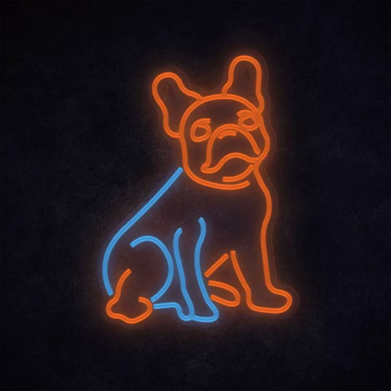 MANTA SNL68MT Neon Lights Dog dekoracyjny neon w stylu buldoga francuskiego