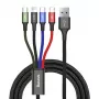 Kabel USB Baseus Fast 4w1 2xUSB-C / Lightning / Micro 3.5A 1.2m (czarny)