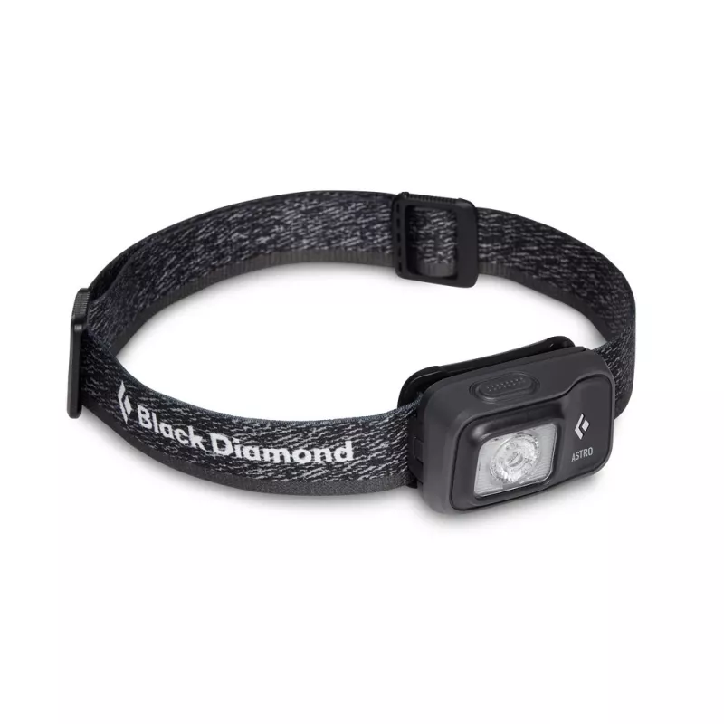 Latarka czołowa Czarny Diamond Astro 300, czarna, niebieska opaska