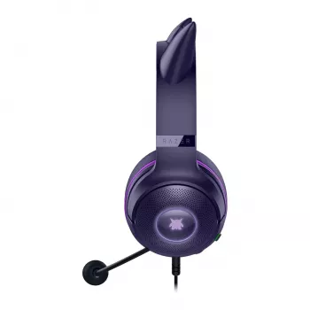 Zestaw słuchawkowy Razer Kraken Kitty V2 - Pokemon Gengar Ed. przewodowy, nauszny, gamingowy, USB Type-A, różowy