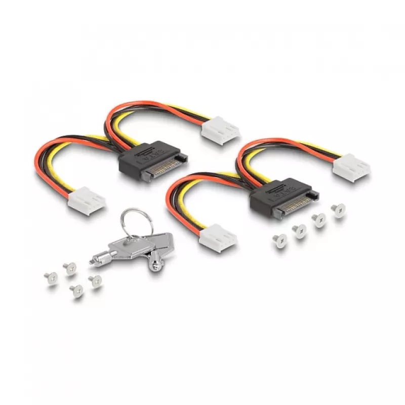 Klatka HDD DeLOCK 47072 Kompatybilna z Szafą Rack Metalowa Szerokość 100 mm