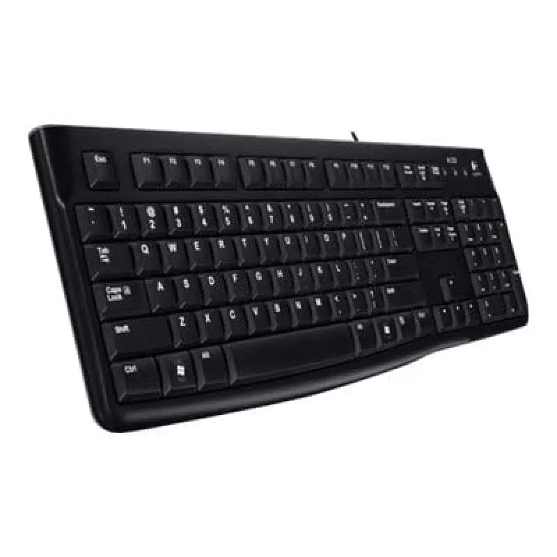Zestaw Desktop MK120, przewodowy, USB, QWERTZ, czarny, mysz w zestawie