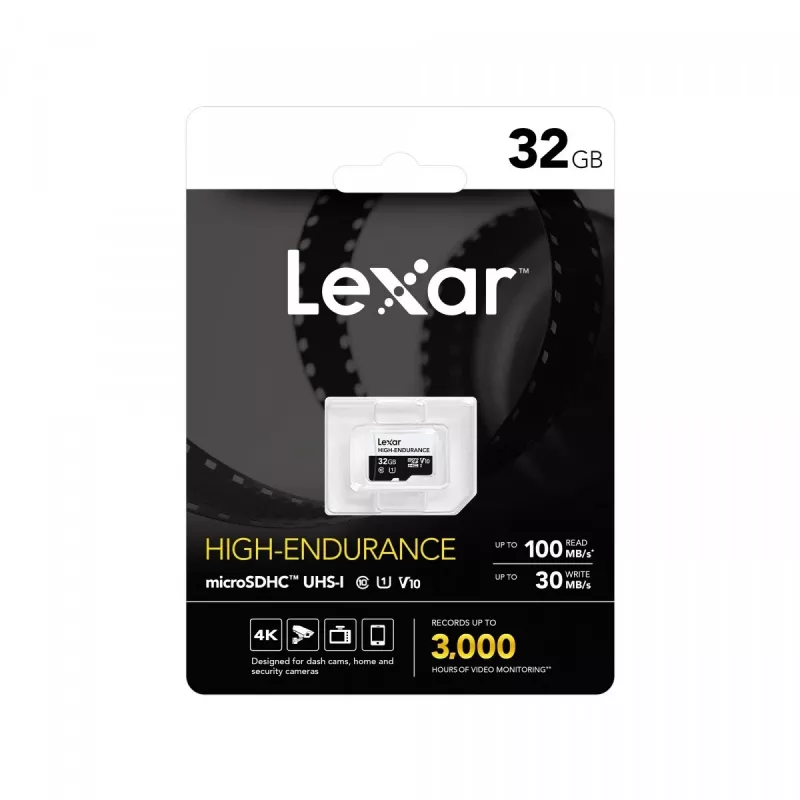 Karta microSD High Endurance 32GB C10 A1 U1 V10 100/30MB/s