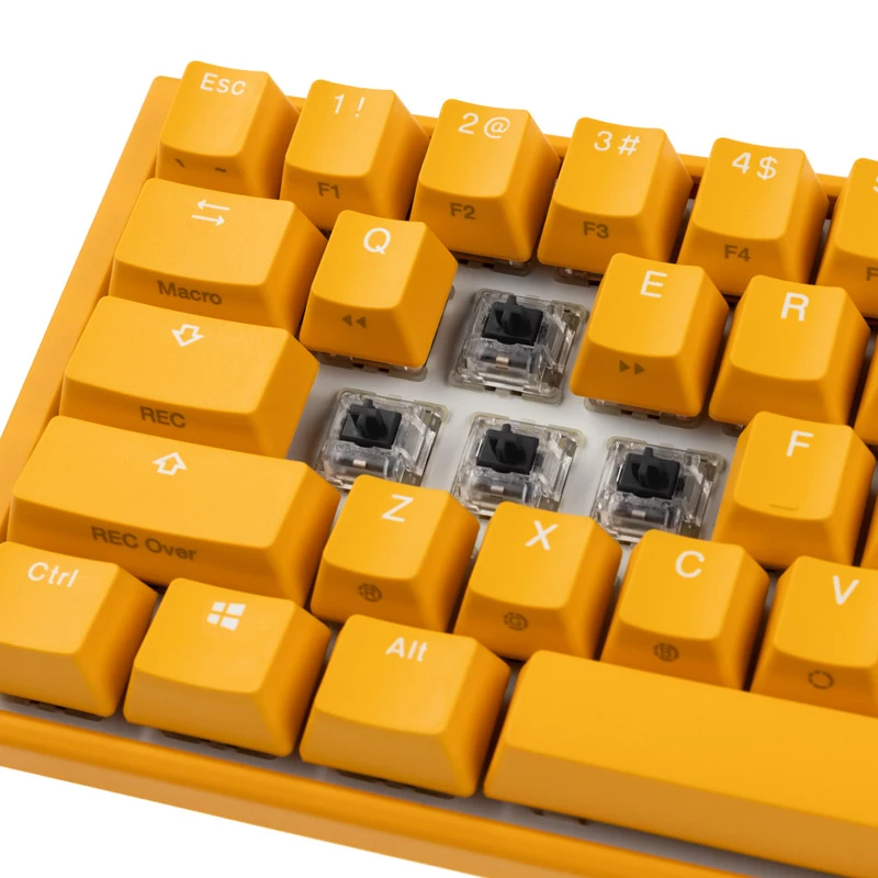 Klawiatura Ducky One 3 Mini żółty, gaming, USB, QWERTY, US English