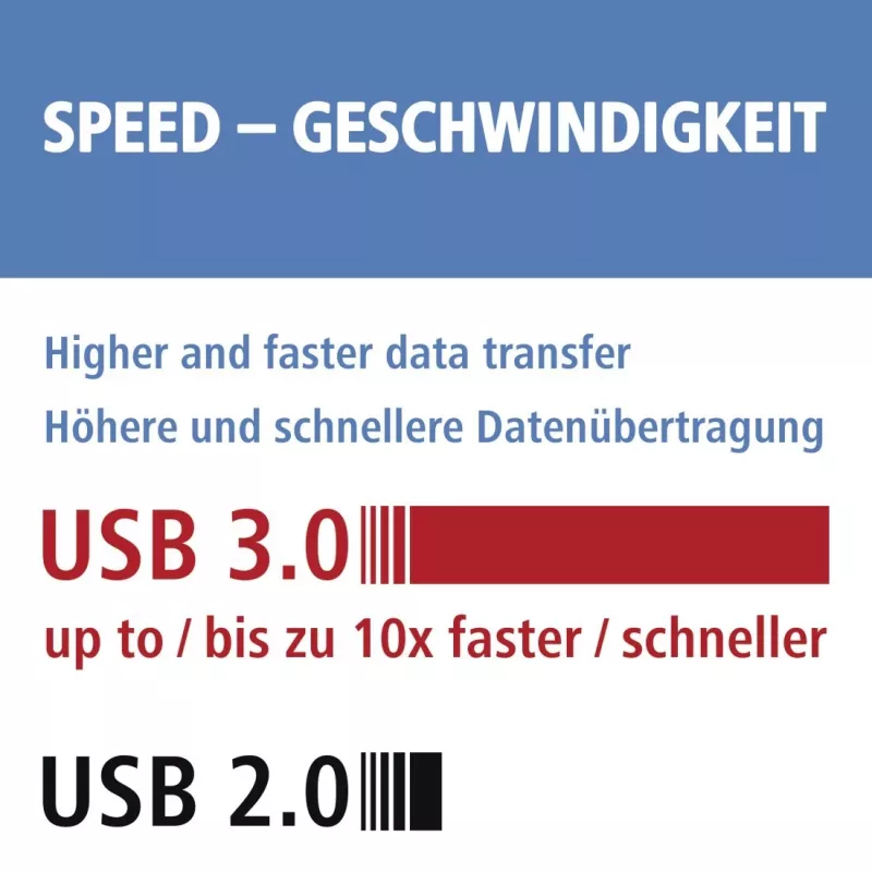 Hama 123900 czytnik kart USB 3.0 SD/microSD, aluminium, czarny/srebrny