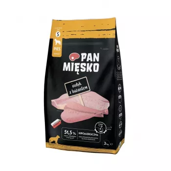 PAN MIĘSKO Indyk z bażantem S - sucha karma dla psa - 3kg