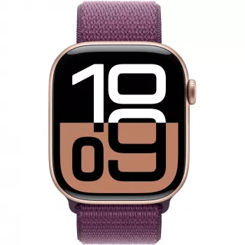 Apple Watch Series 10 Koperta aluminiowa GPS + Cellular 46mm Różowe złoto Sport Loop plum