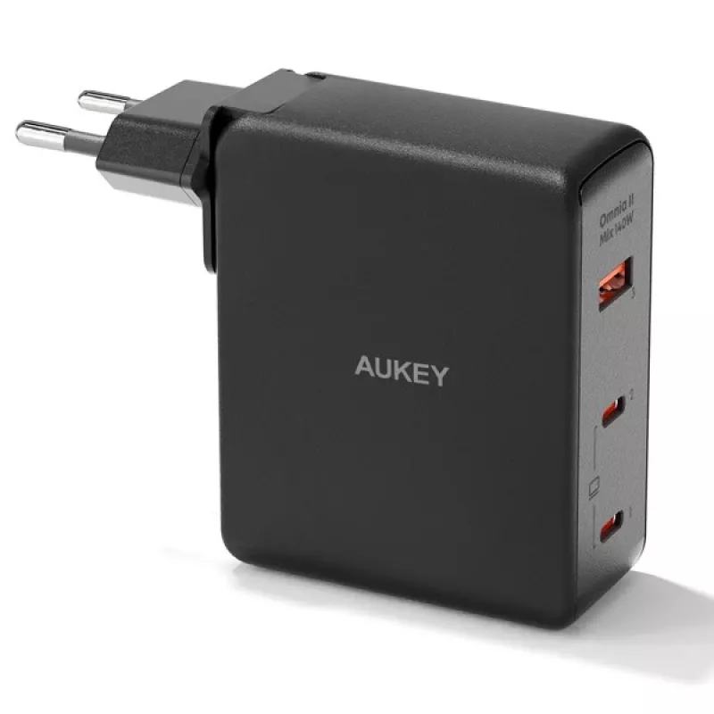 Ładowarka sieciowa Aukey PA-B7O, 3×USB, technologia GaN