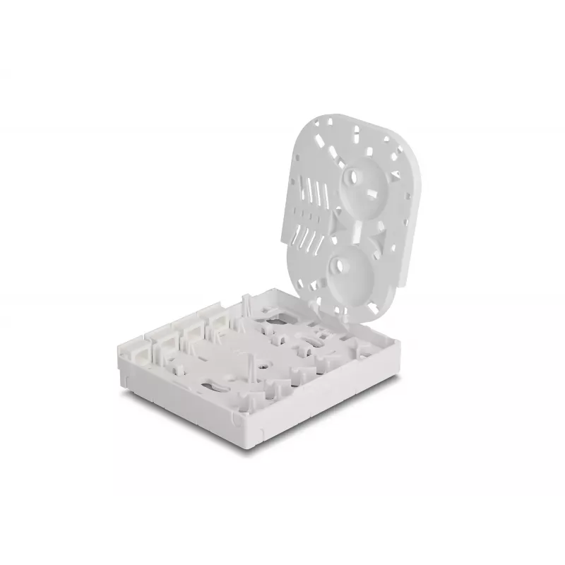 DeLOCK Optical Fiber Connection Box FTTH do montażu na ścianie 4 x SC Simplex LC Duplex biały