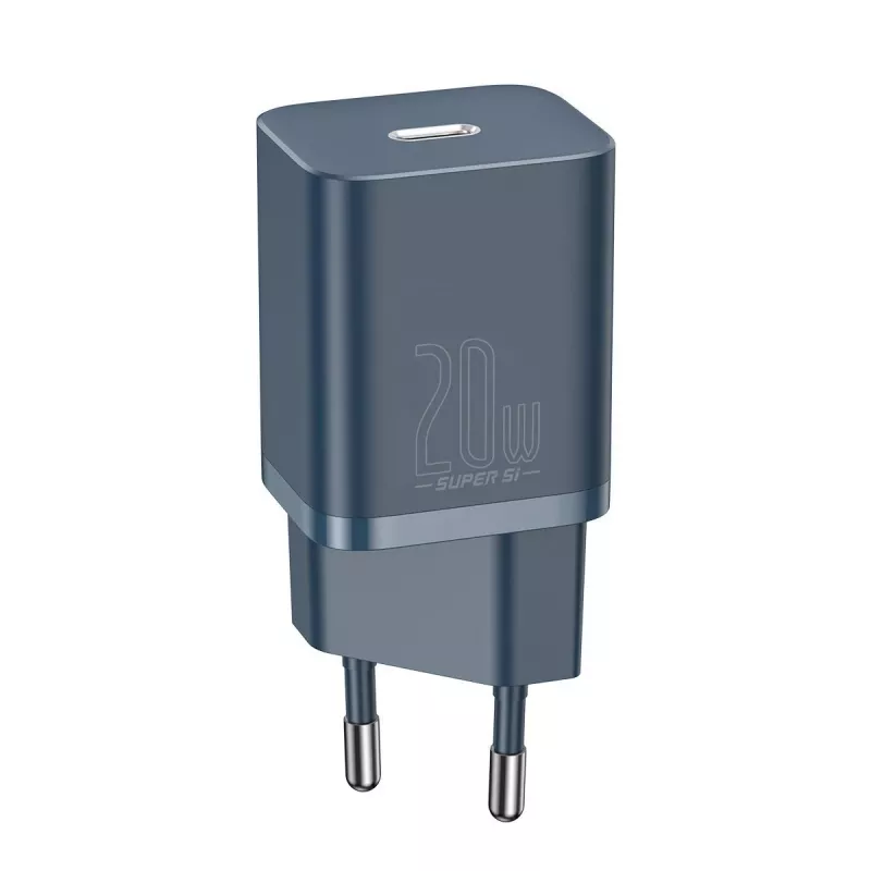 Ładowarka Baseus Super Si Power z kablem USB-C na Lightning 20W Niebieski