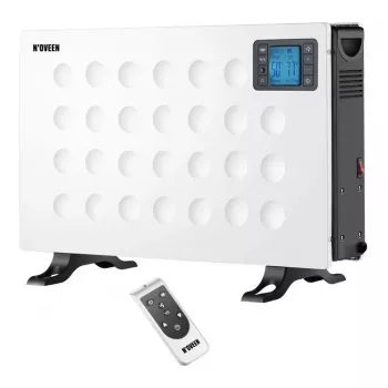 Grzejnik elektryczny konwektorowy NOVEEN CH8000 — 2000 W, 3 poziomy mocy, timer, pilot, biały