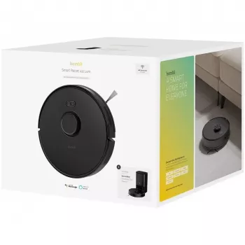 Robot sprzątający Hombli HBVR-0100 — bezworkowy 0,35 L, 3200 mAh, 90 min pracy, średnica 33 cm, czarny