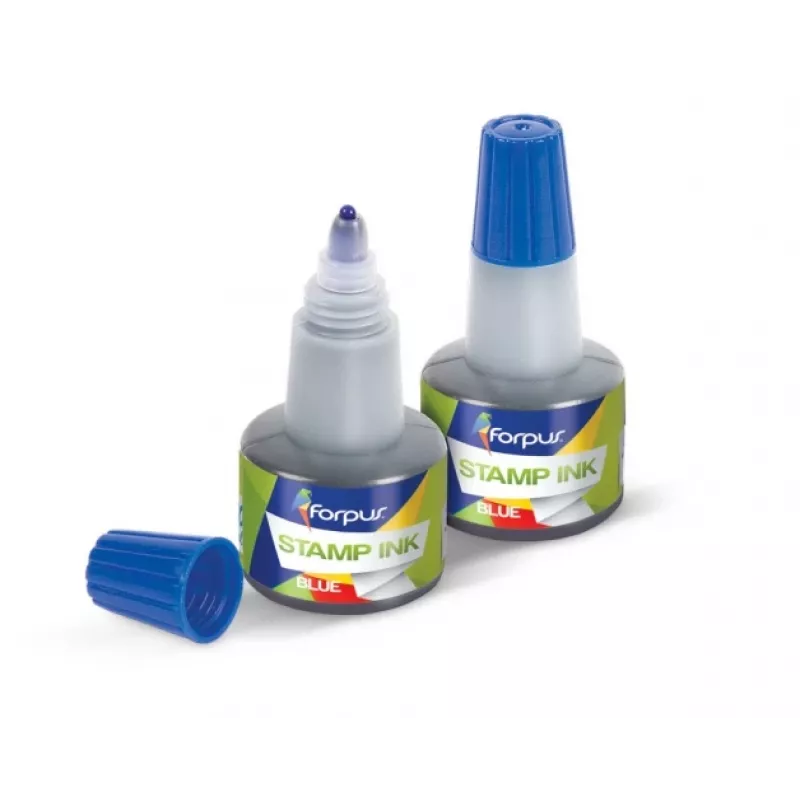 Tusz do stempli Forpus, 30 ml niebieski 1223-030
