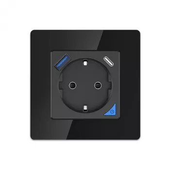Zestaw gniazd ściennych Extralink Smart Life Pro 230V z 1x USB-A i 1x USB-C