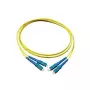 Kabel krosowy światłowodowy duplex jednomodowy SC/SC, 9/125, długość: 10 m, Good Connections® (LW-910SC)