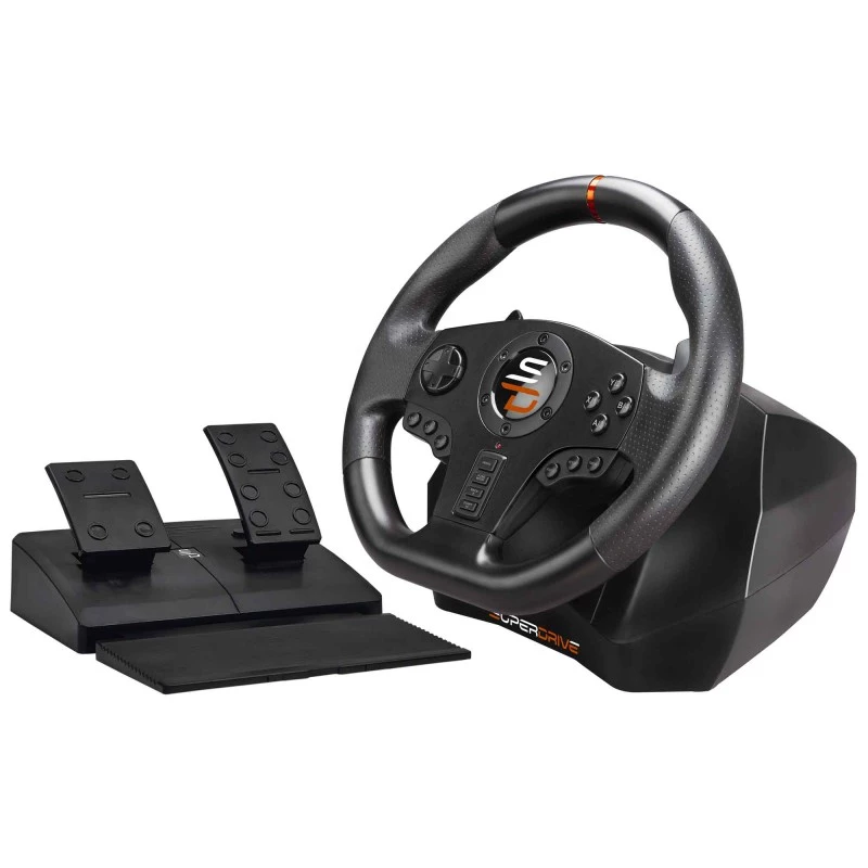 Subsonic SA5595-PC Kontroler do gier Czarny Kierownica USB z pedałami