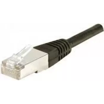Kabel sieciowy Dexlan 858375 Czarny 0,5m Cat6a S/FTP