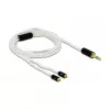 Kabel audio DeLOCK 85845 1,2 m 3,5 mm 2x MMCX biały