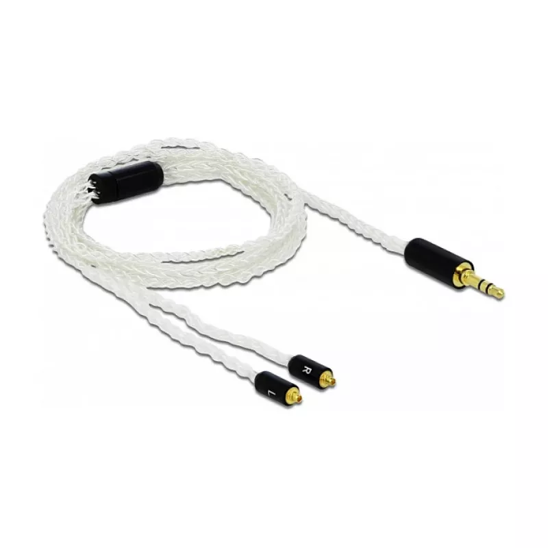 Kabel audio DeLOCK 85845 1,2 m 3,5 mm 2x MMCX biały
