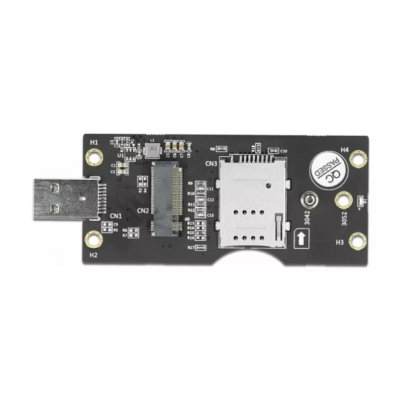 Delock 63166 Konwerter USB 3.0 Typ-A na M.2 Key B z gniazdem SIM