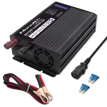 Qoltec Smart Monolith Ładowarka akumulatorów do LiFePO4 AGM GEL SLA | 20A | 24V