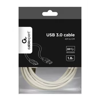 Kabel USB Gembird CCP-USB3-AMCM-6-W USB 3.2 Gen 1 (3.1 Gen 1) 1.8 m USB A USB C Biały